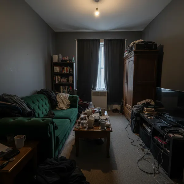 Cramped small apartment before design transformation